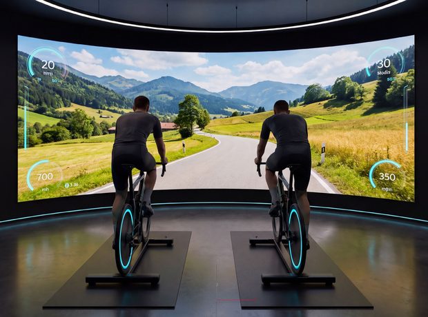 An immersive fitness studio